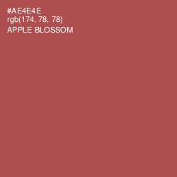 #AE4E4E - Apple Blossom Color Image